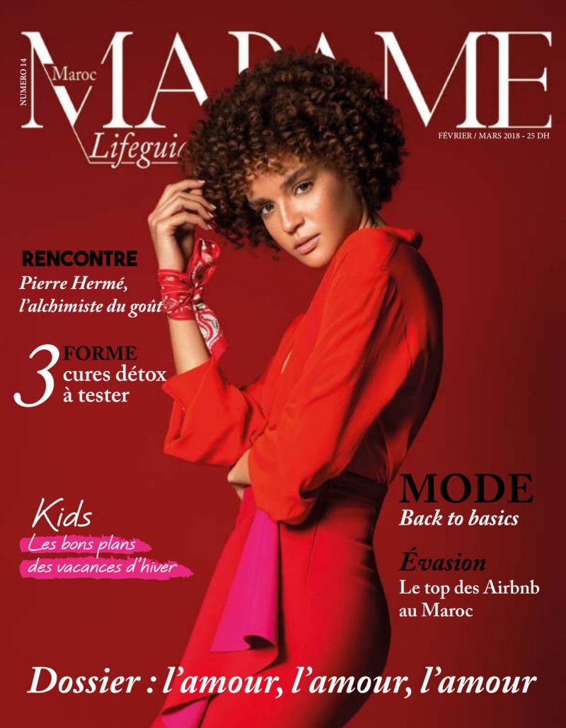 Soukaina El Jid featured on the Madame Maroc Lifeguide cover from February 2018