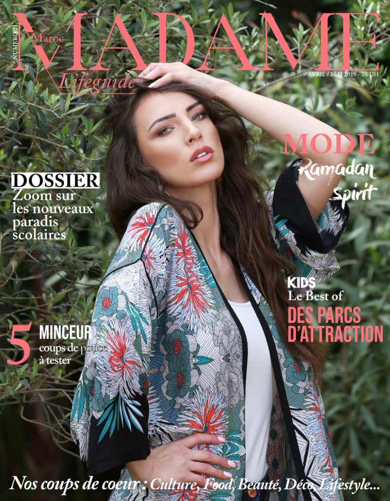 Laura Kirsinaite featured on the Madame Maroc Lifeguide cover from April 2019