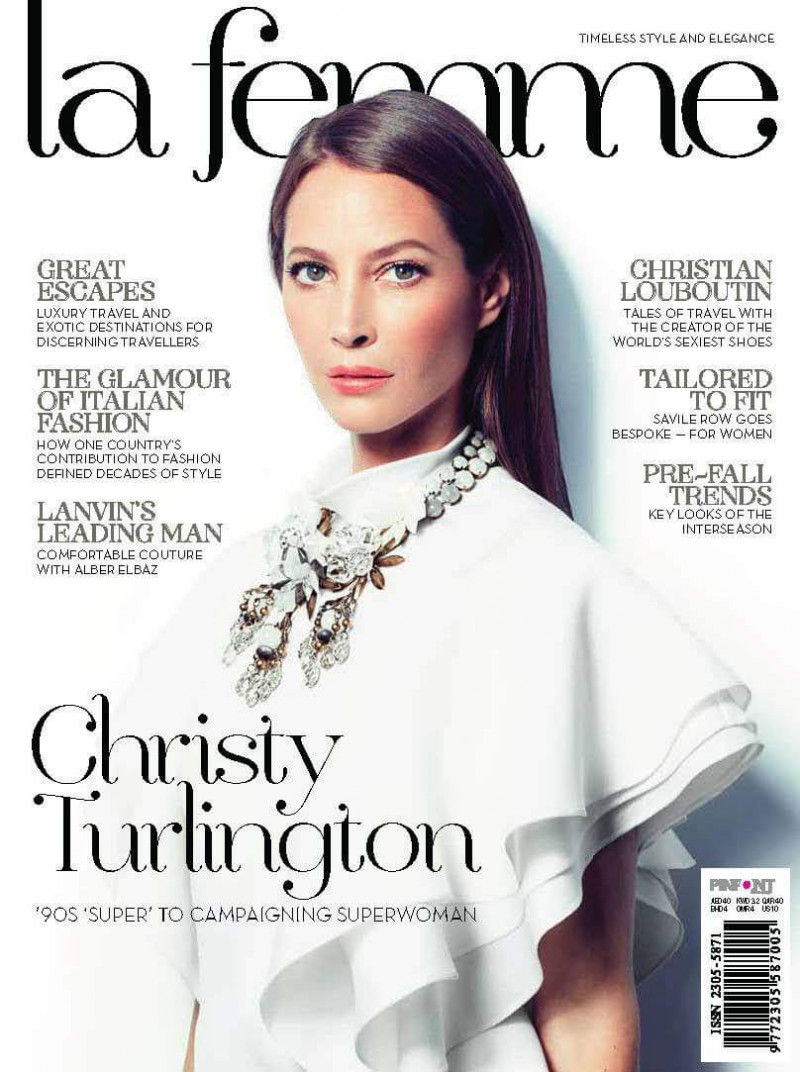 Christy Turlington featured on the La Femme United Arab Emirates cover from June 2014