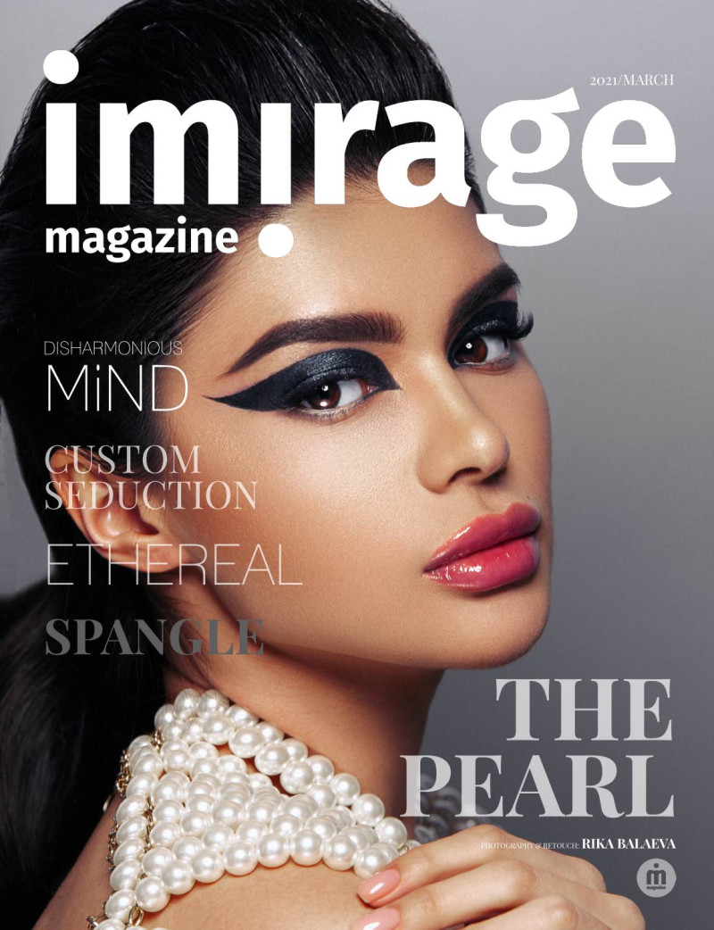 Shahida featured on the Imirage Magazine cover from March 2021