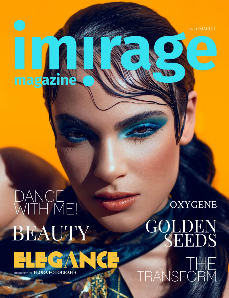 Denisse Dal Pont featured on the Imirage Magazine cover from March 2021