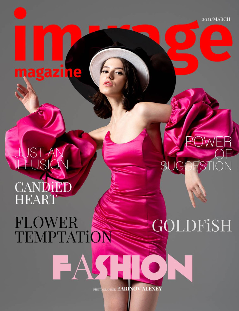 Maria Golubovich featured on the Imirage Magazine cover from March 2021