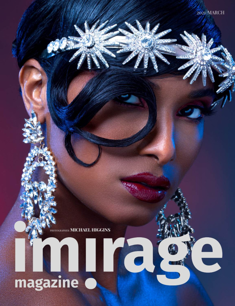 Brookell Barber featured on the Imirage Magazine cover from March 2021