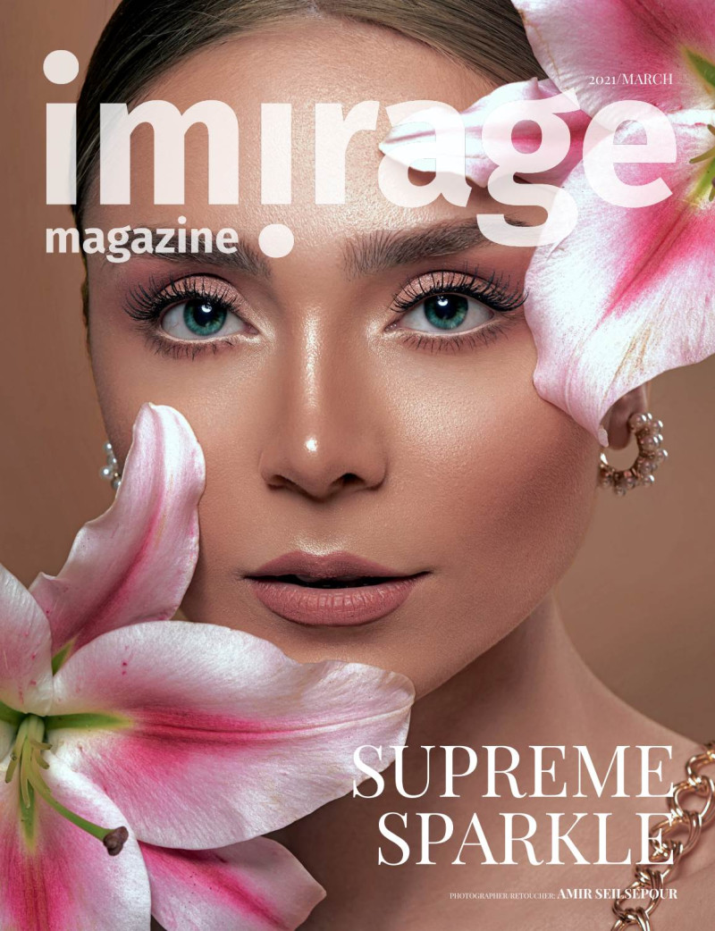 Niloofar featured on the Imirage Magazine cover from March 2021