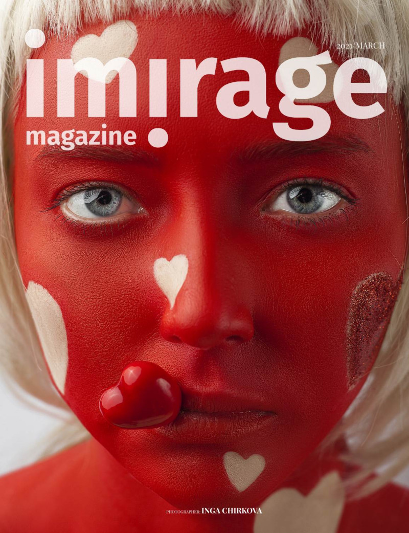 Alexandra Konovalova featured on the Imirage Magazine cover from March 2021