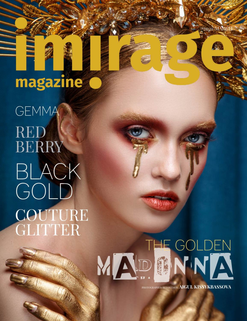 Milana featured on the Imirage Magazine cover from March 2021