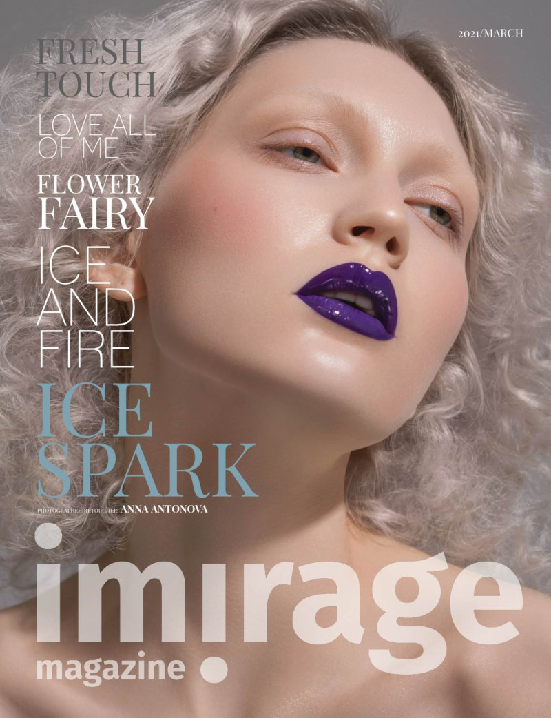 Alyona Aleksandrova featured on the Imirage Magazine cover from March 2021