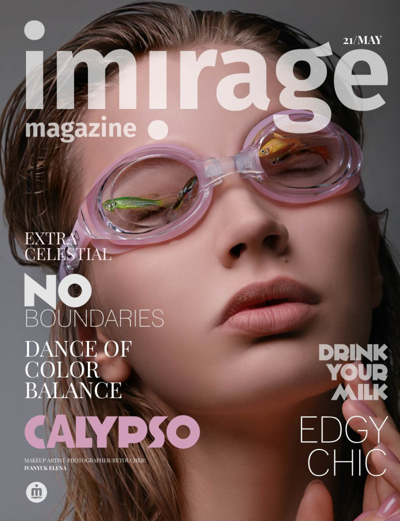 Kseniya Rogozhina featured on the Imirage Magazine cover from May 2021