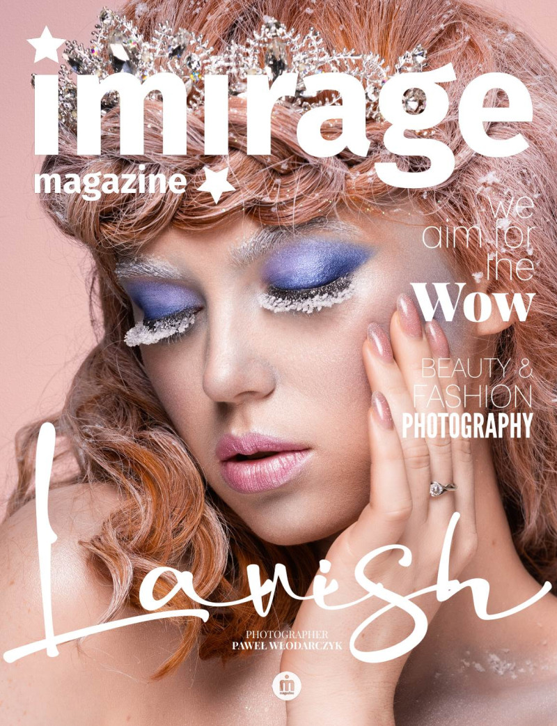 Anna Pustovit featured on the Imirage Magazine cover from January 2022