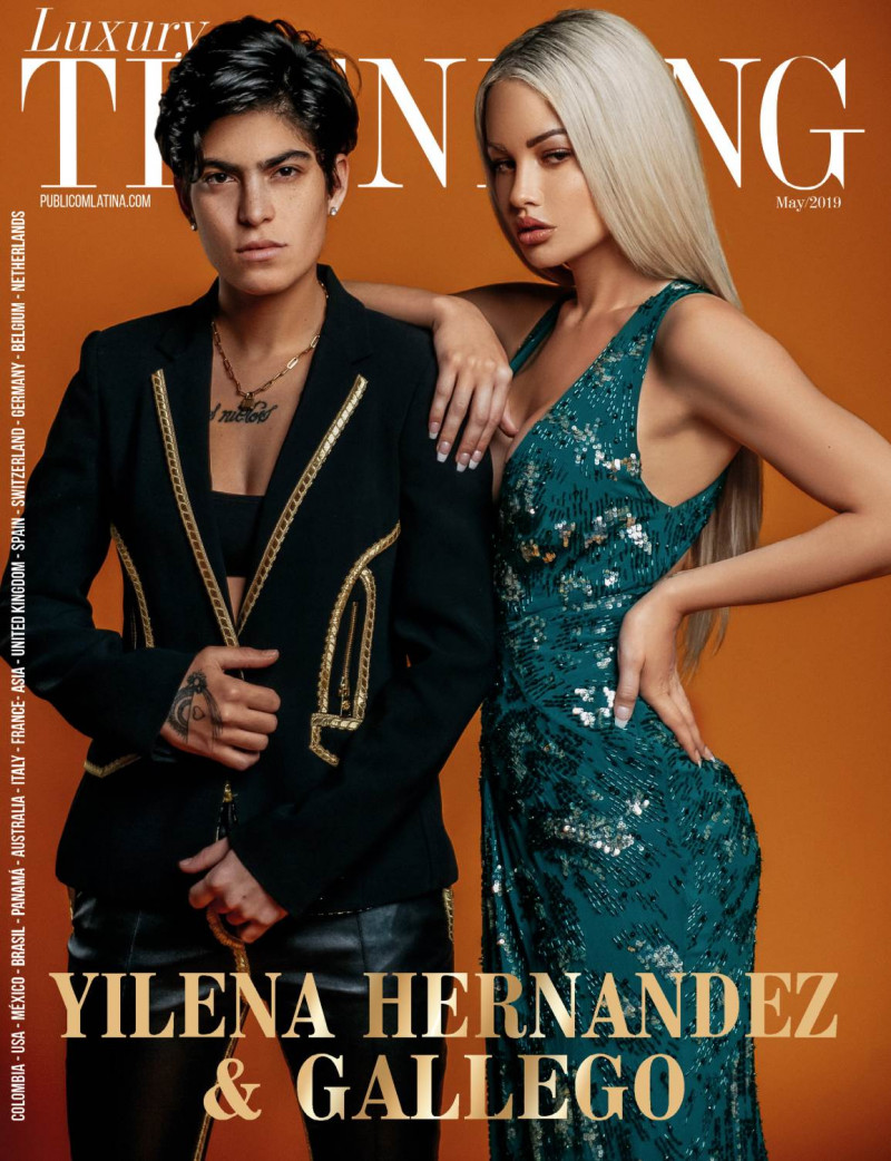 Yilena Hernandez, Gallego featured on the Luxury Trending cover from May 2019