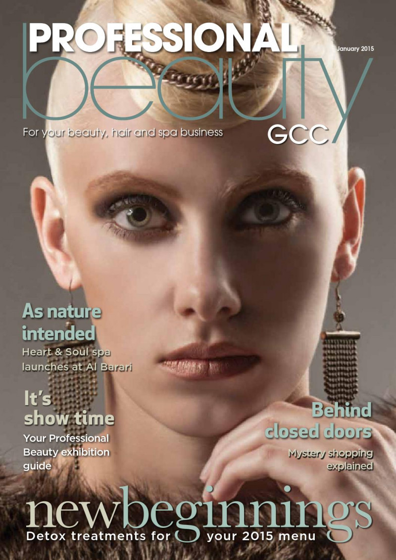  featured on the Professional Beauty United Arab Emirates cover from January 2015