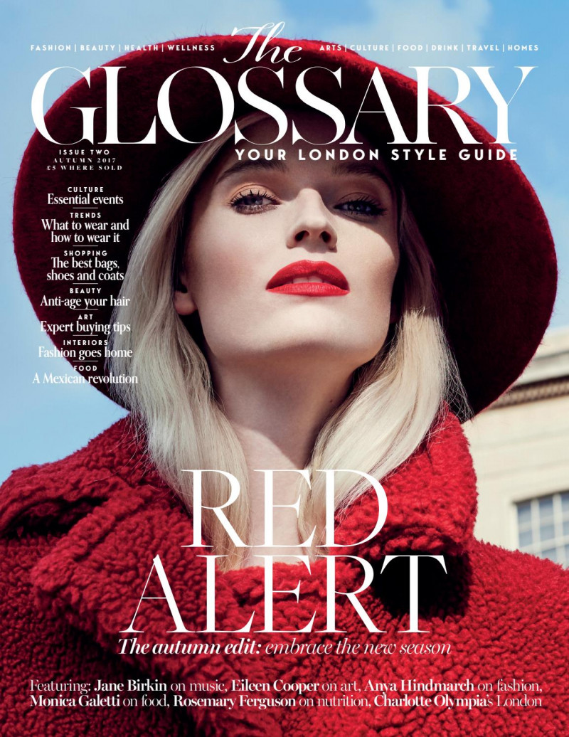 Helena Greyhorse featured on the The Glossary cover from September 2017