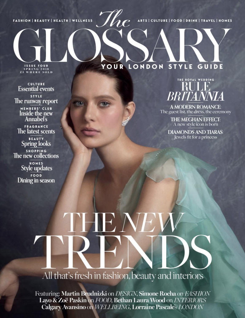 Anna Chowela featured on the The Glossary cover from March 2018