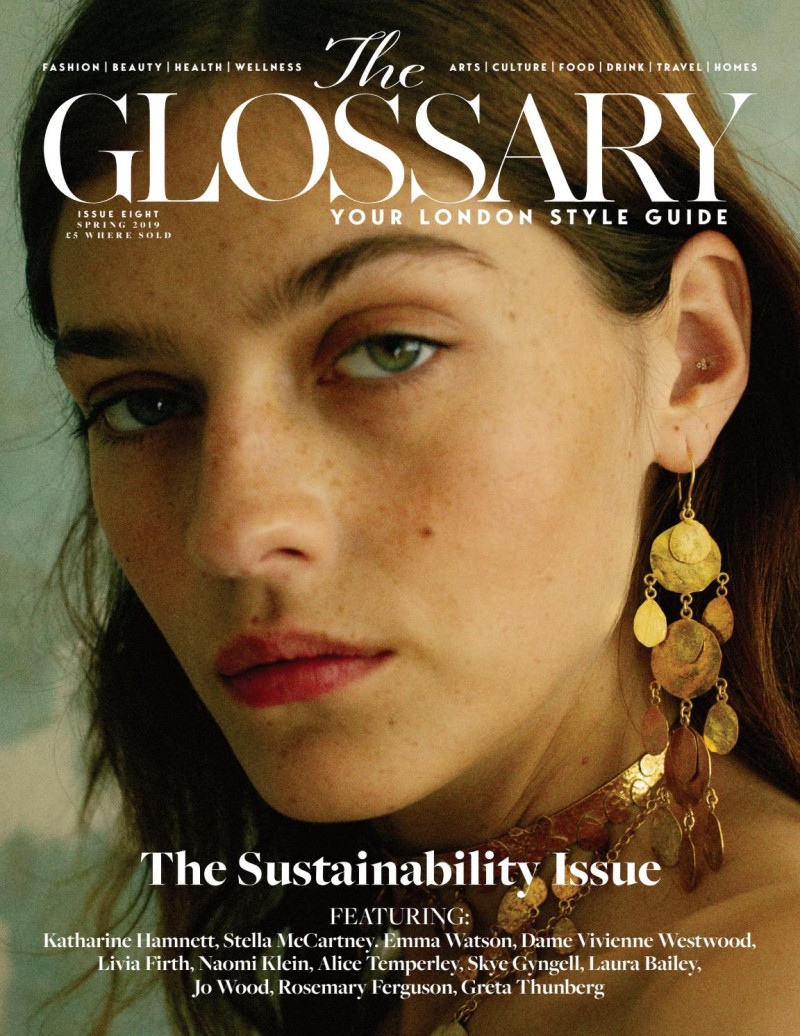 Amber Anderson featured on the The Glossary cover from March 2019