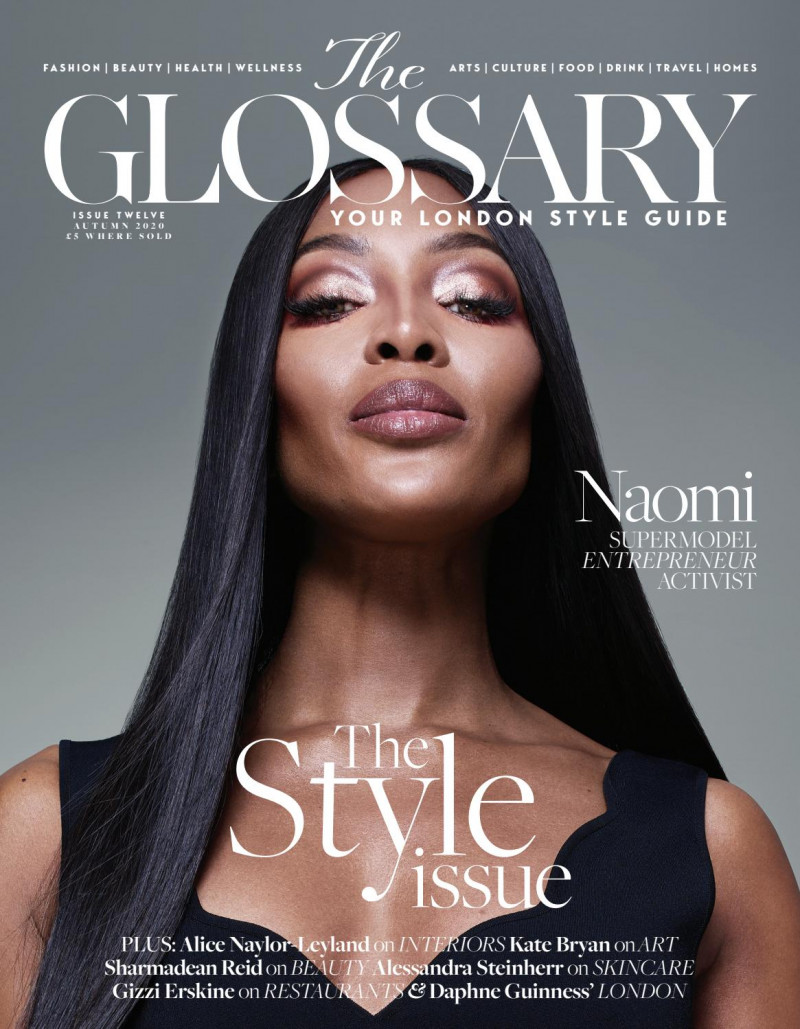 Naomi Campbell featured on the The Glossary cover from September 2020