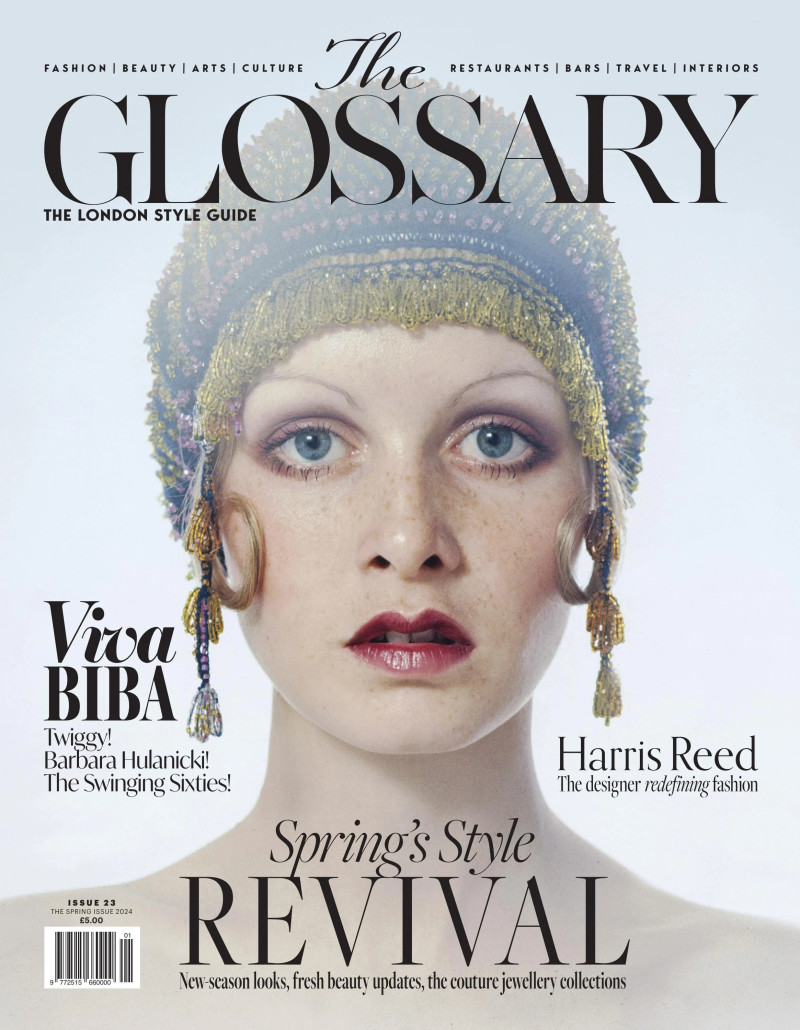 Twiggy Lawson featured on the The Glossary cover from March 2024