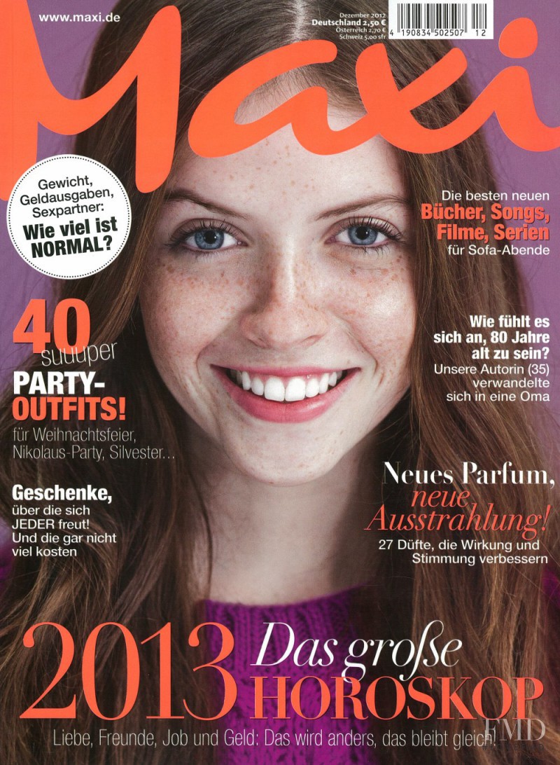 Hannah Lutterbach featured on the Maxi Germany cover from December 2012