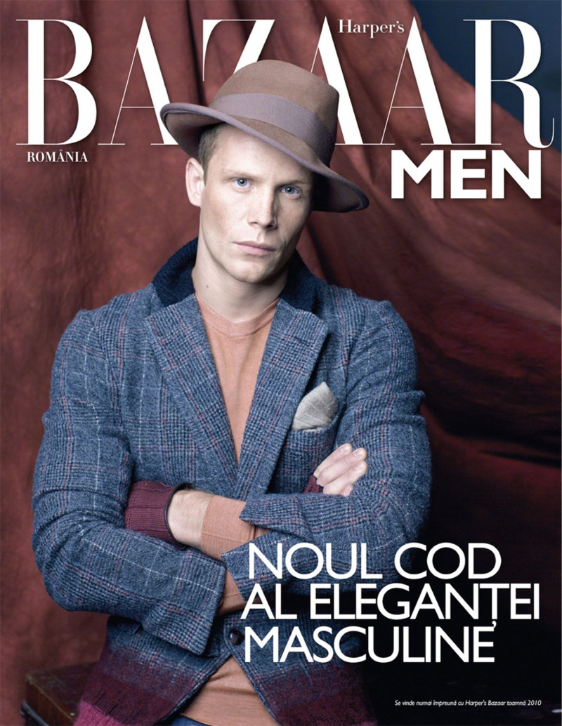  featured on the Harper\'s Bazaar Men Romania cover from September 2010