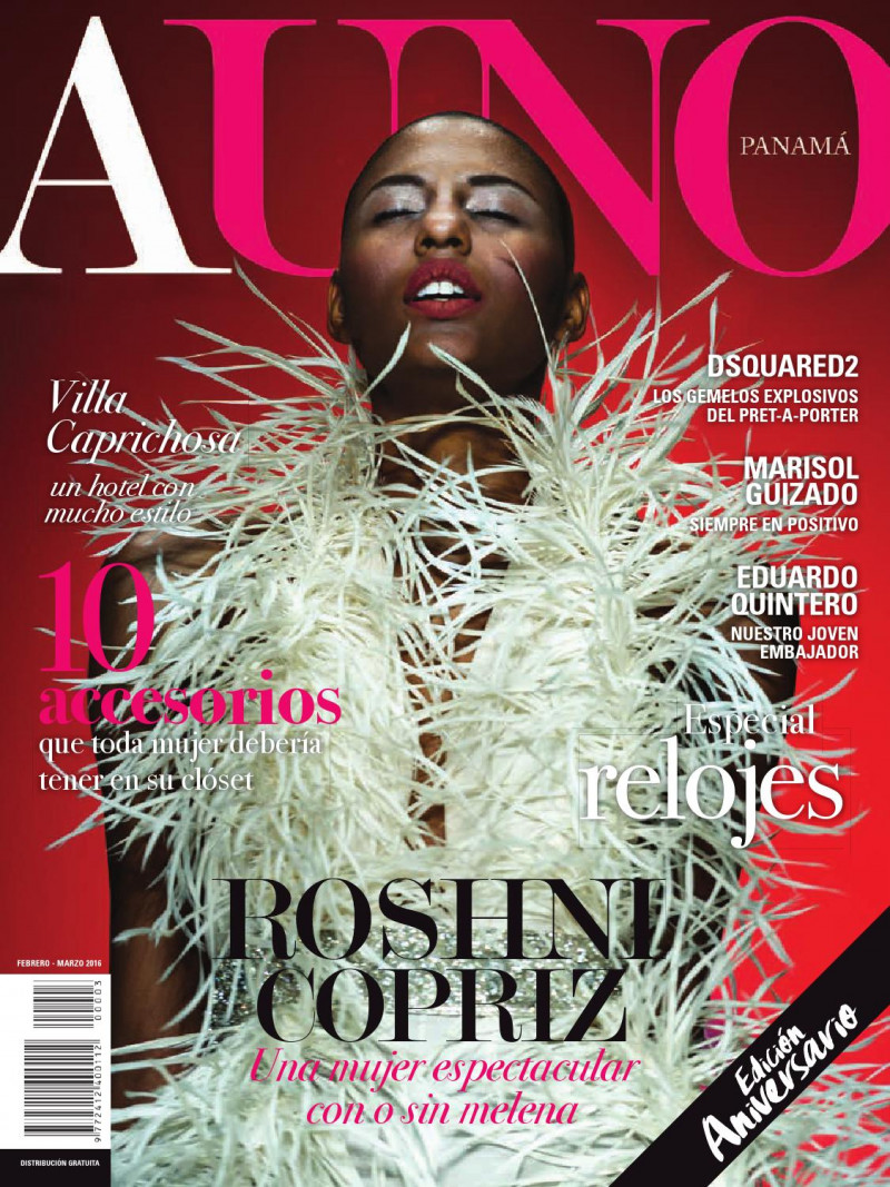 Roshni Copriz featured on the Auno Panama cover from February 2016