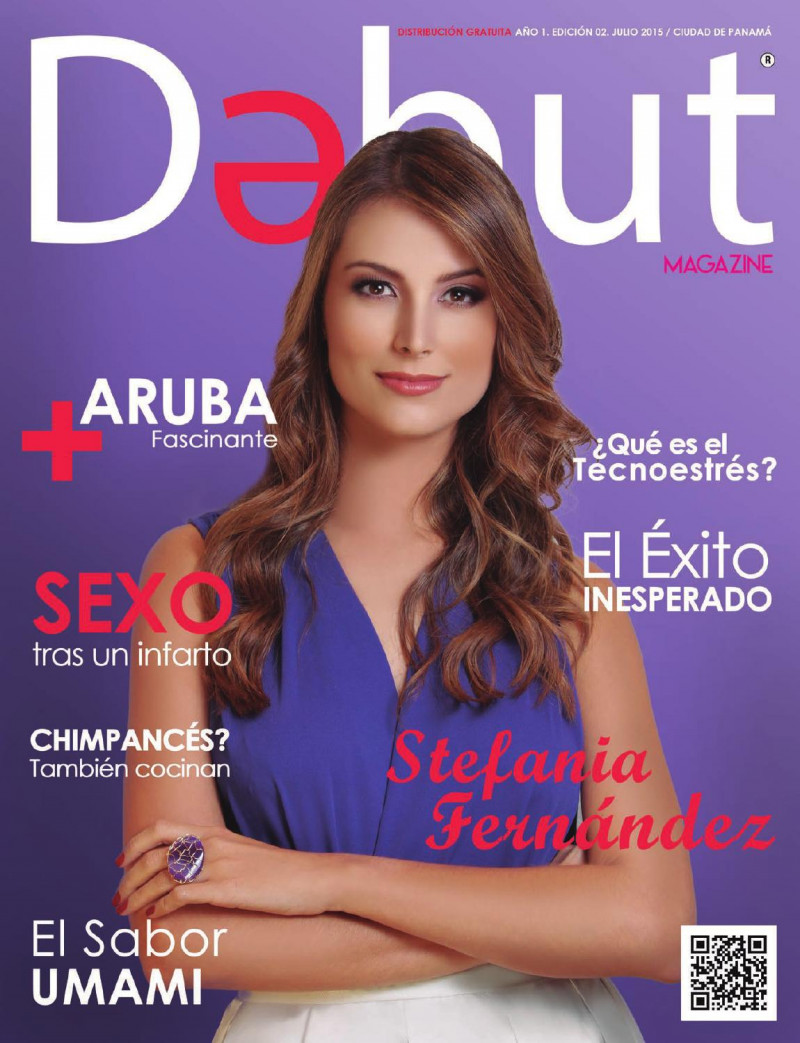 Stefania Fernandez featured on the DEBUT cover from July 2015