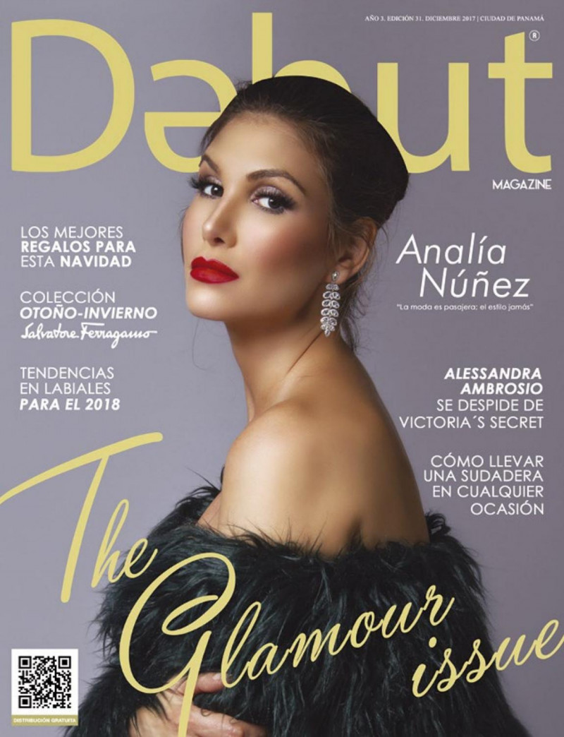 Analia Nuñez featured on the DEBUT cover from December 2017