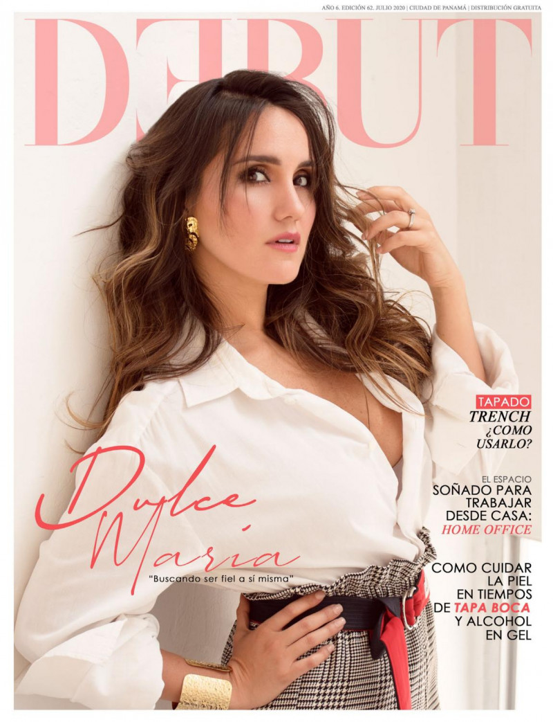 Dulce Maria featured on the DEBUT cover from July 2020