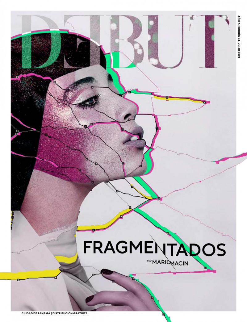Daniela Dominique featured on the DEBUT cover from July 2021