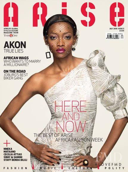 Oluchi Onweagba featured on the Arise cover from July 2009