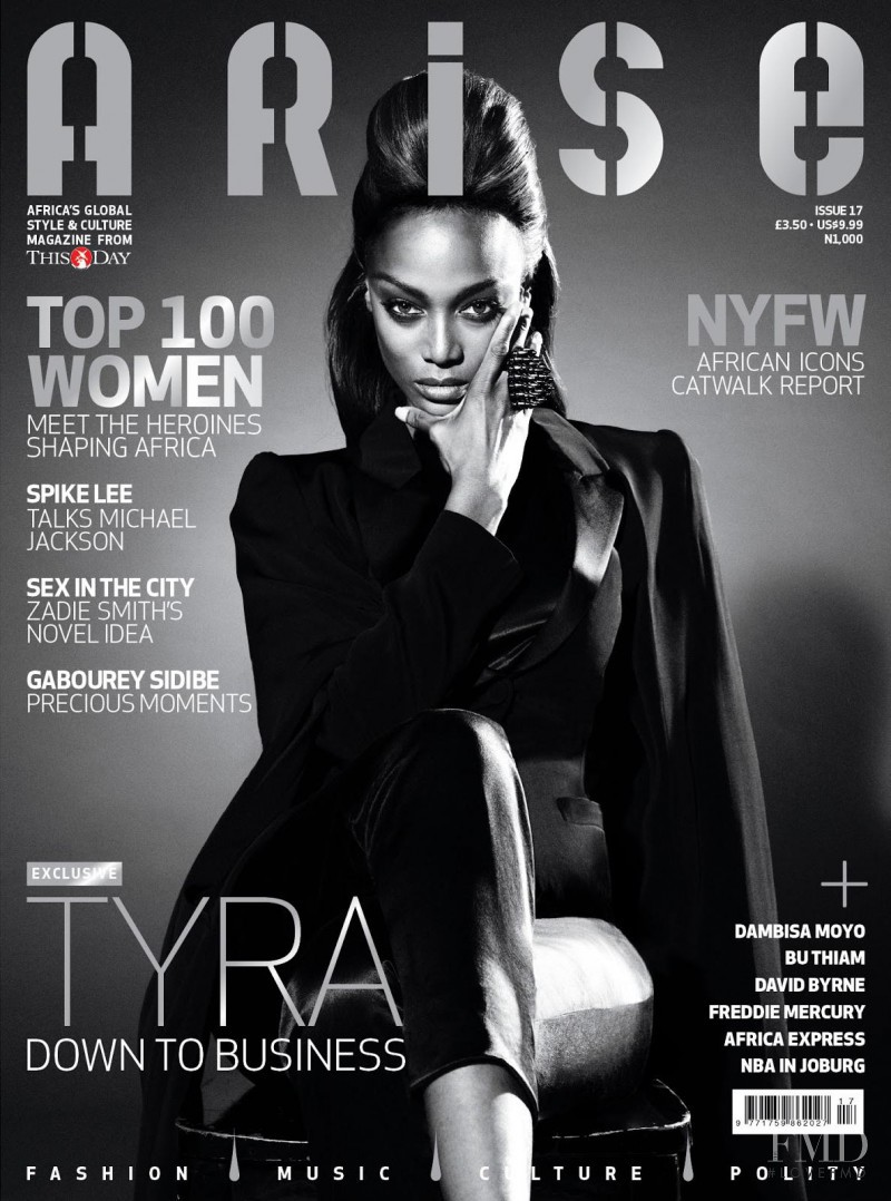 Tyra Banks featured on the Arise cover from September 2012