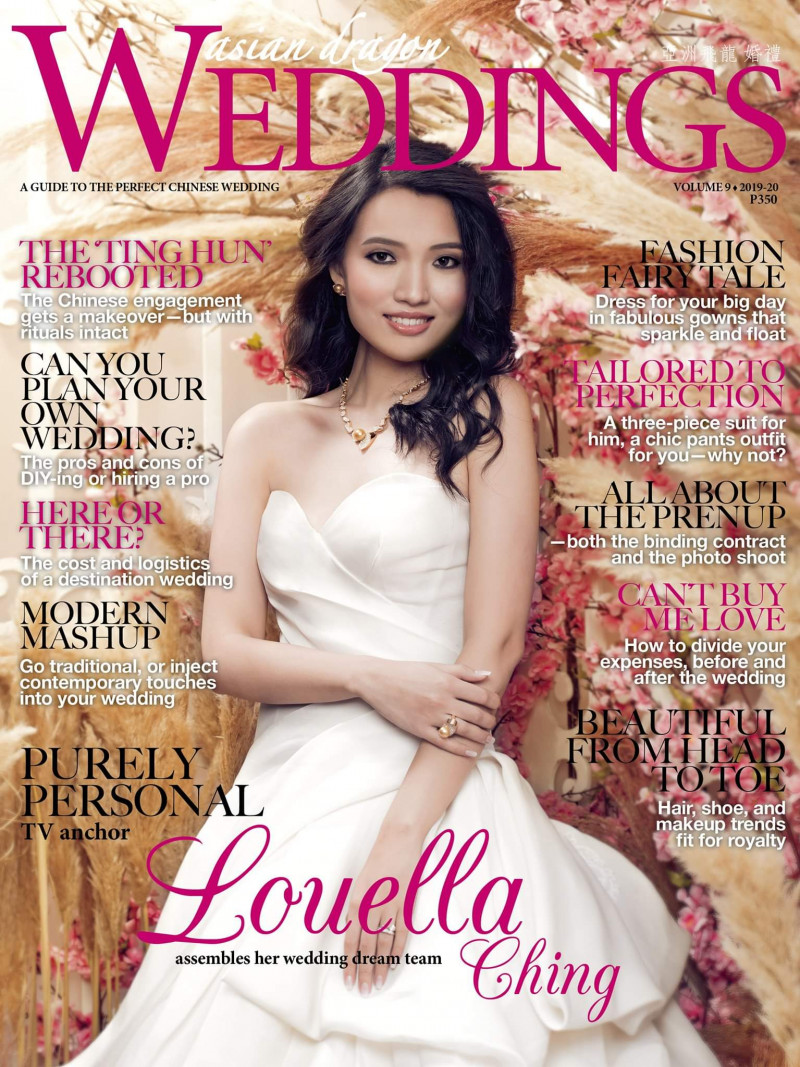 Louella Ching featured on the Asian Dragon Weddings cover from December 2019