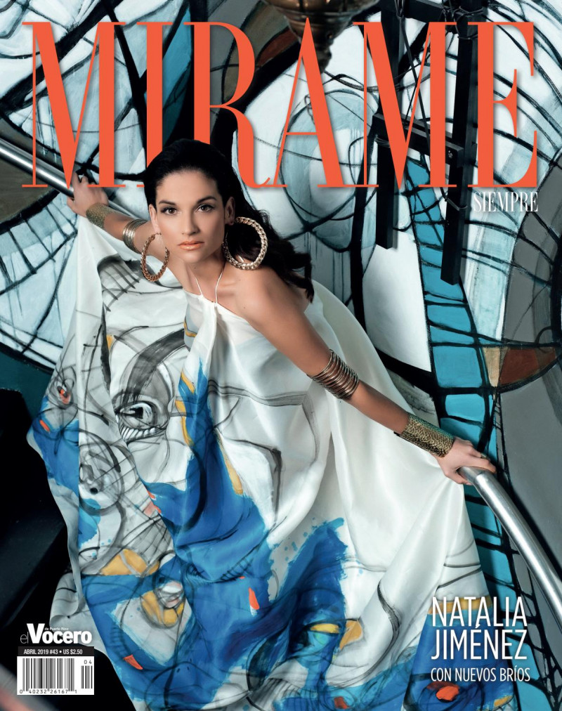 Natalia Jimenez featured on the Mirame Siempre cover from April 2019