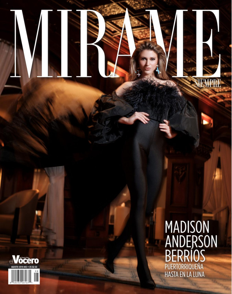 Madison Anderson featured on the Mirame Siempre cover from August 2019