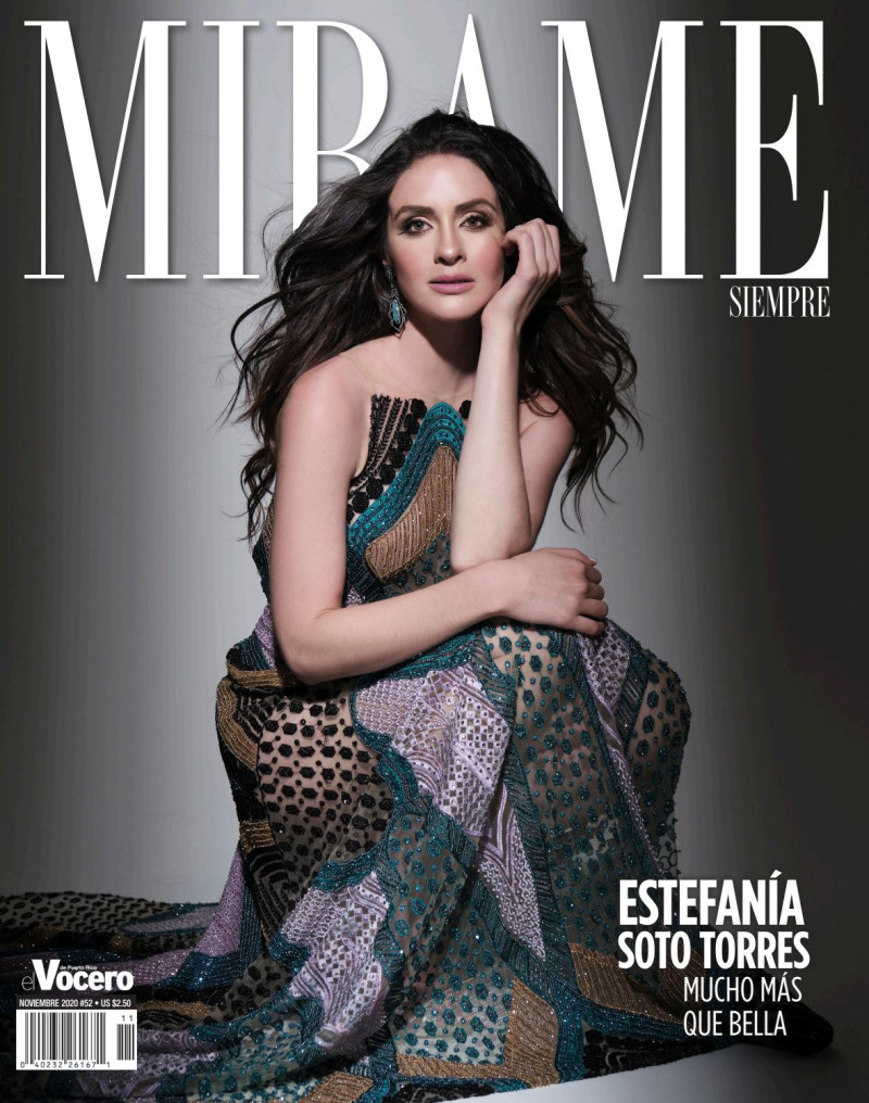 Estefania Soto featured on the Mirame Siempre cover from November 2020