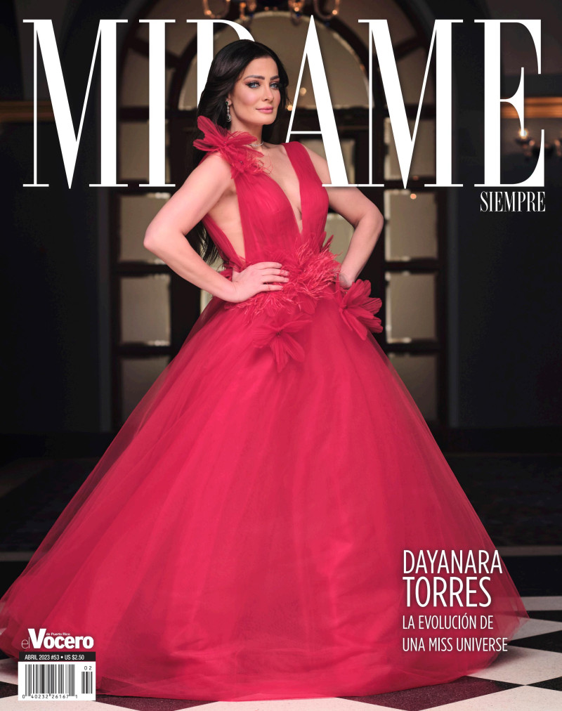 Dayanara Torres featured on the Mirame Siempre cover from April 2023
