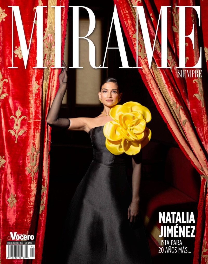 Natalia Jimenez featured on the Mirame Siempre cover from February 2024