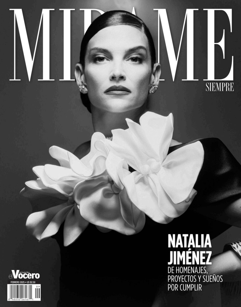 Natalia Jimenez featured on the Mirame Siempre cover from February 2025