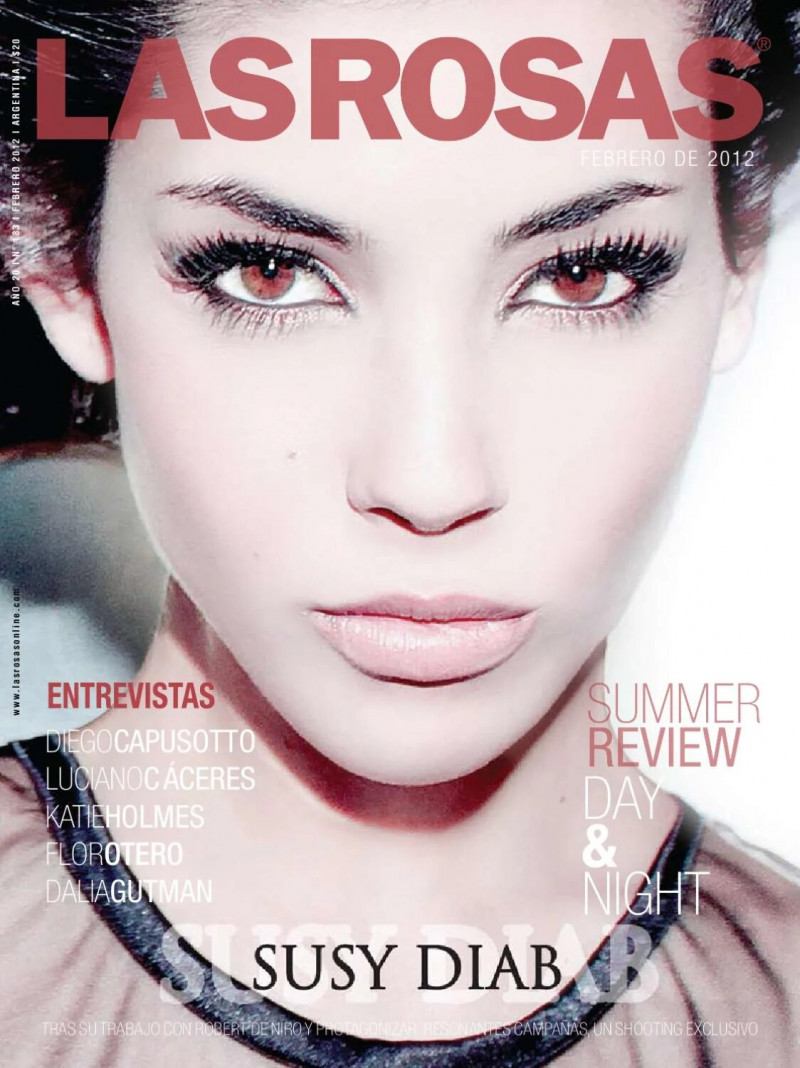 Susy Diab featured on the Las Rosas cover from February 2012