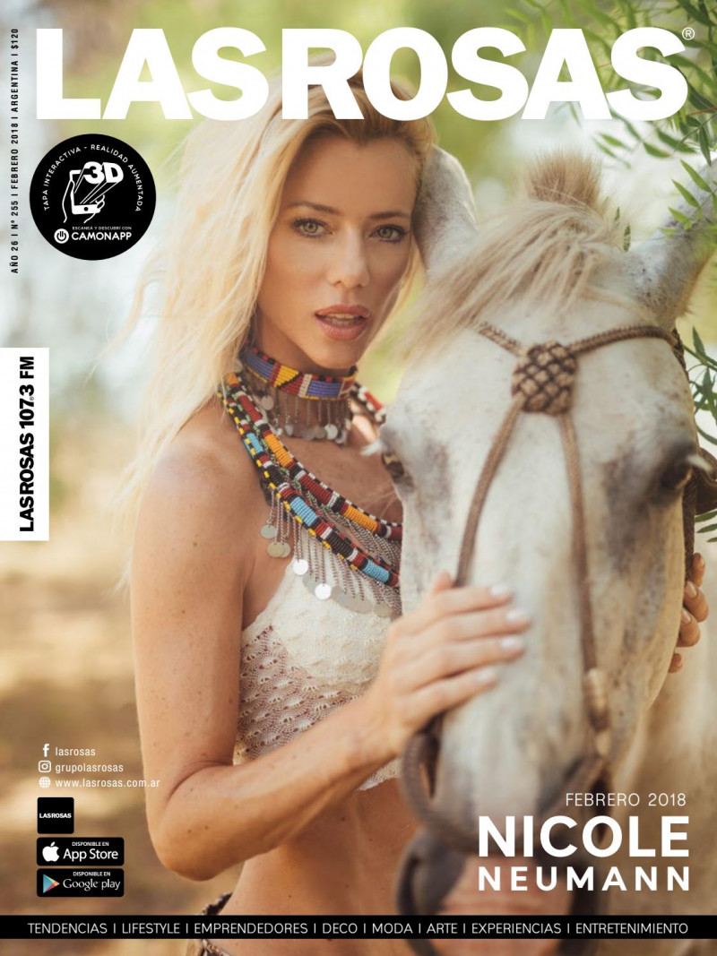Nicole Neumann featured on the Las Rosas cover from February 2018