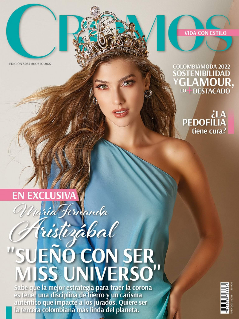 Maria Fernanda Aristizabal featured on the Cromos cover from August 2022