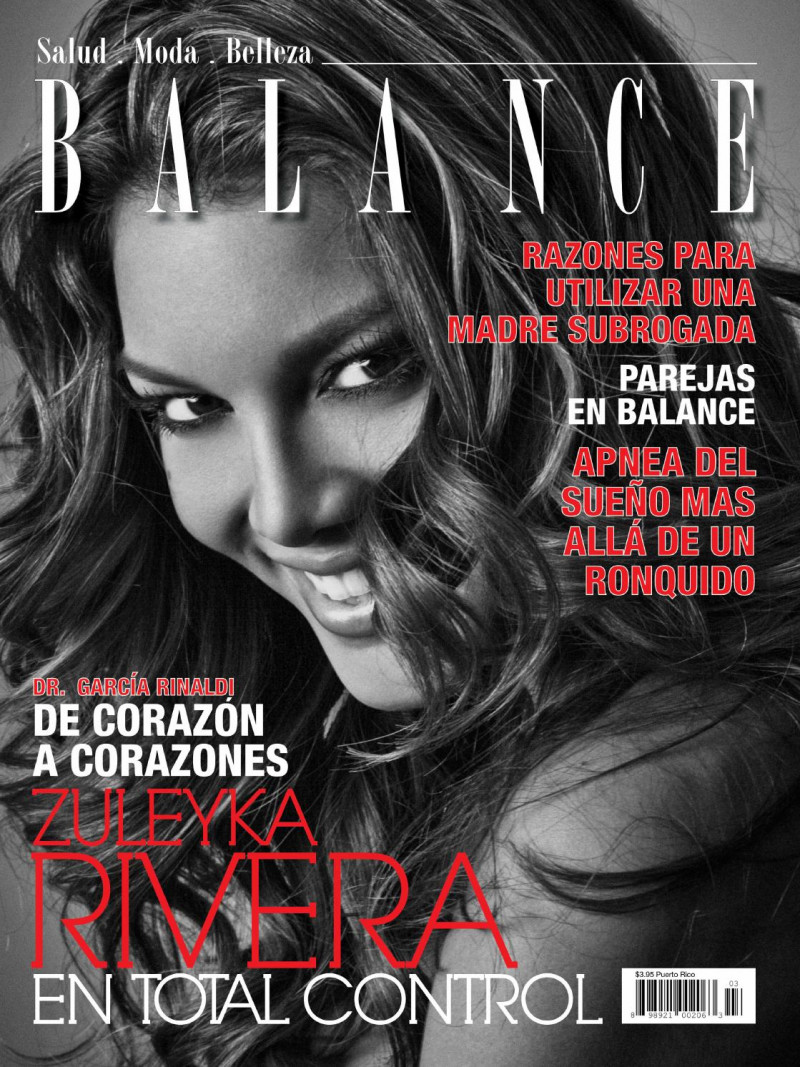 Zuleyka Rivera featured on the Balance cover from March 2011