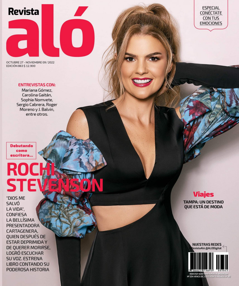 Rochi Stevenson featured on the Revista Aló cover from October 2022