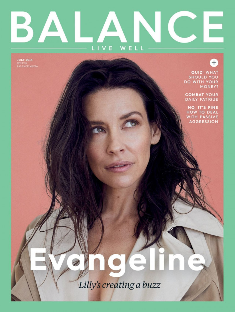 Evangeline Lilly featured on the Balance UK cover from July 2018