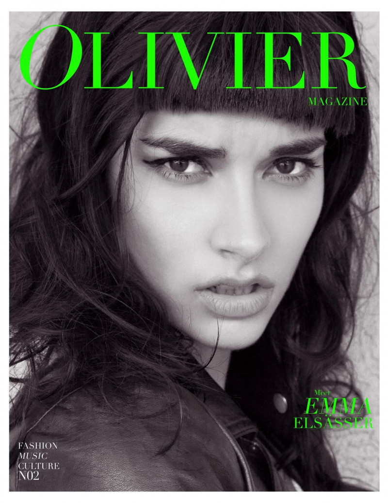 Emma Elsasser featured on the Olivier Magazine cover from April 2015