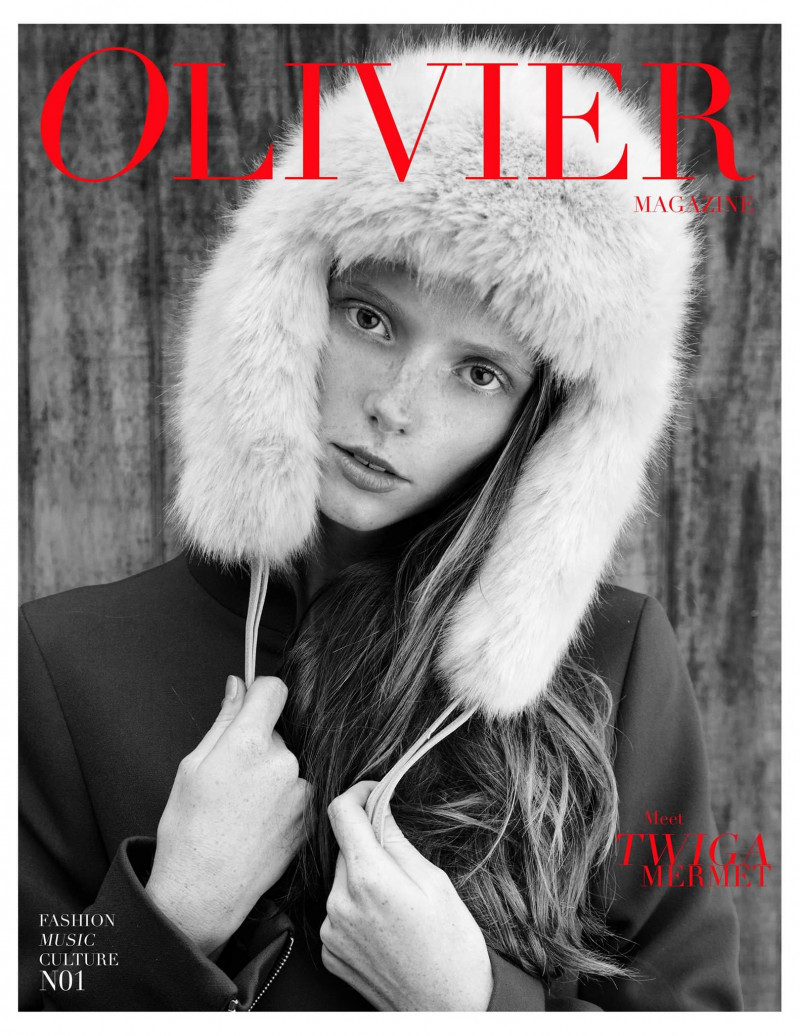 Solenne Twiga Mermet featured on the Olivier Magazine cover from February 2015