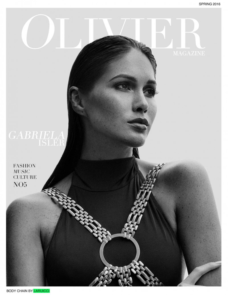 Gabriela Isler featured on the Olivier Magazine cover from June 2016