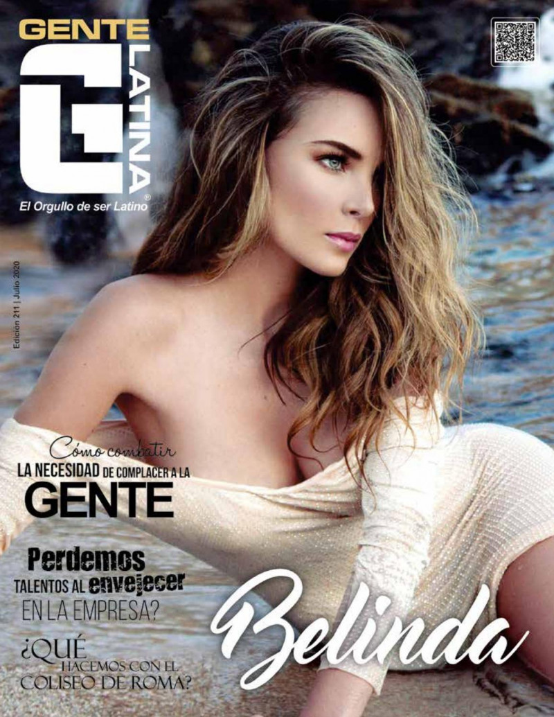 Belinda Peregrin featured on the Gente Latina cover from July 2020