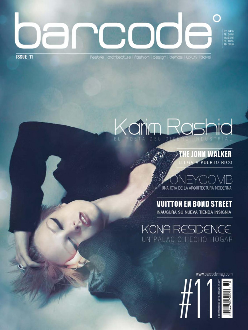 Sam Riener featured on the Barcode cover from October 2010