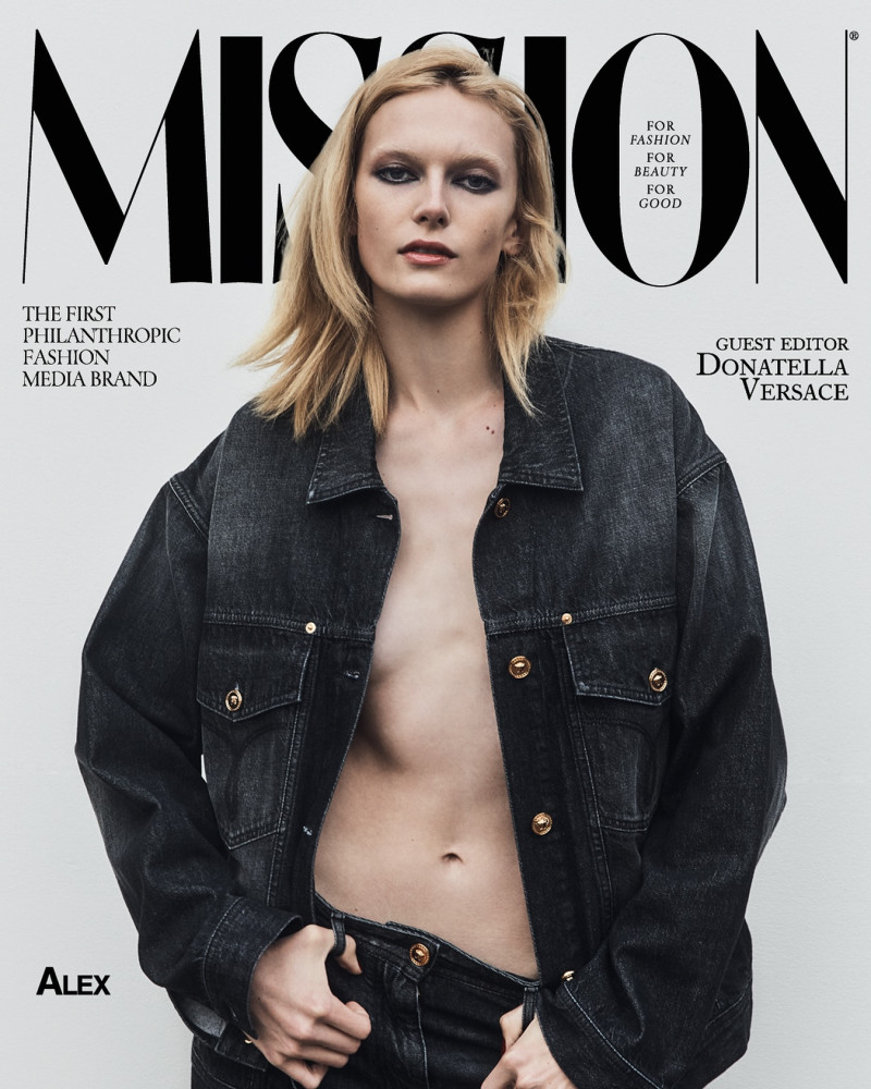 Alex Consani featured on the Mission cover from June 2024