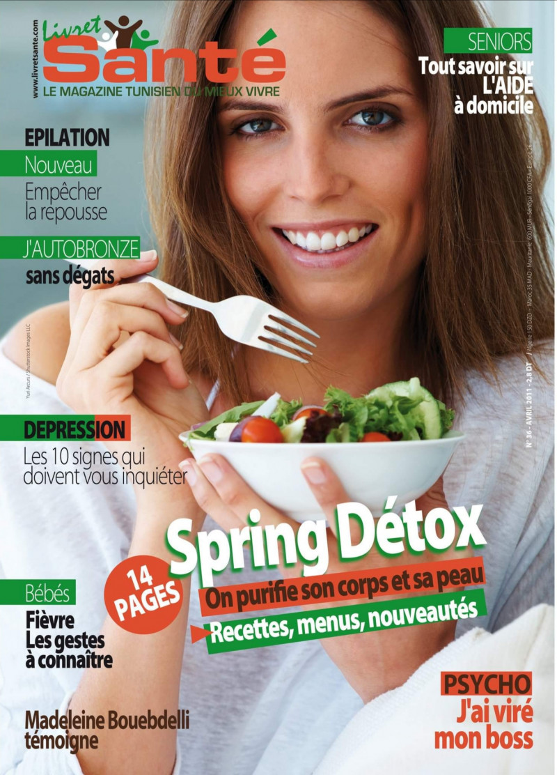  featured on the Livret Sante cover from April 2011