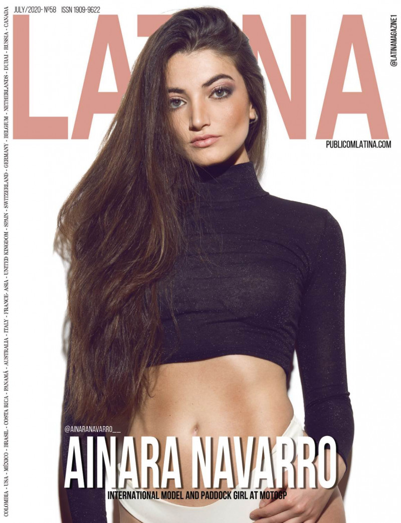 Ainara Navarro featured on the Latina Attitude cover from July 2020